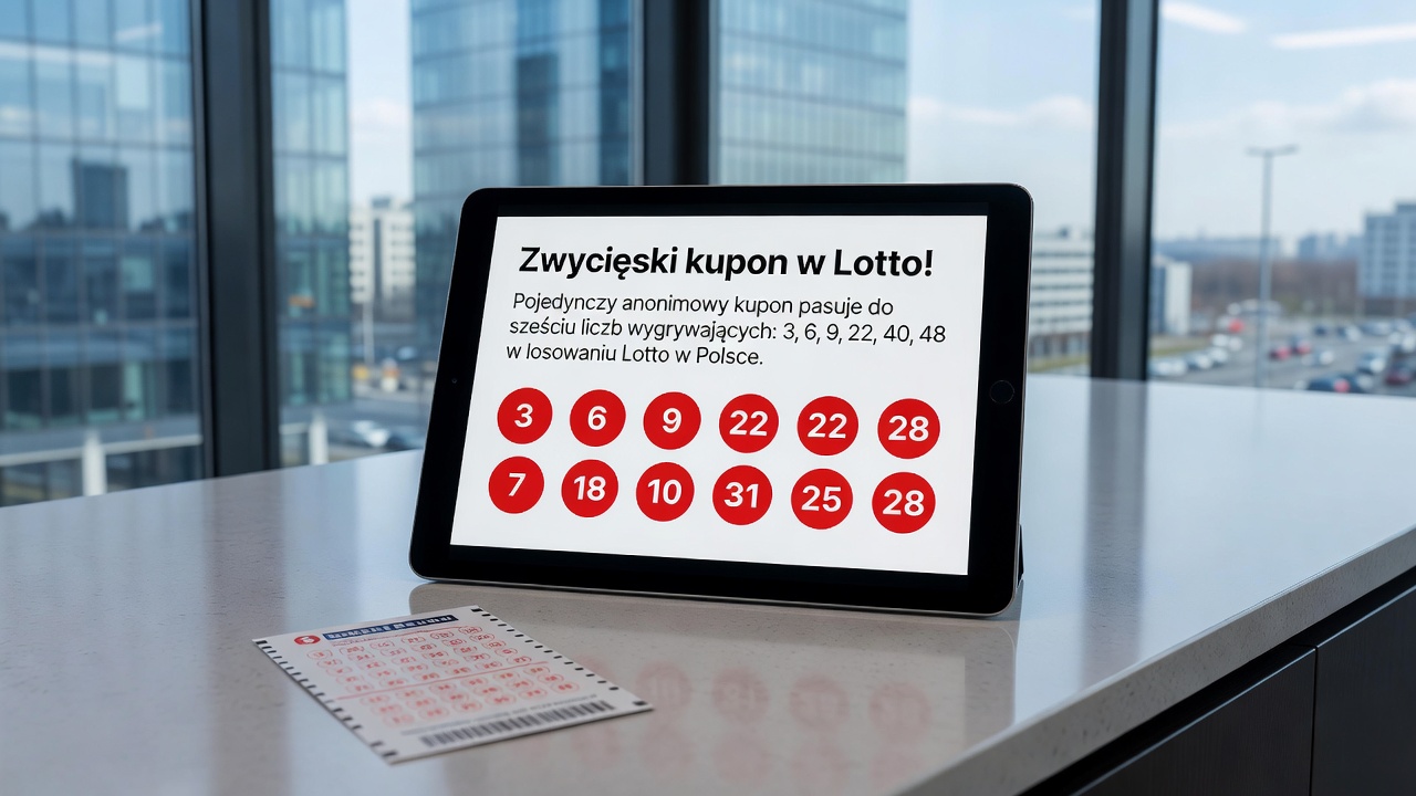 Lotto ticket verification process and prize distribution illustration